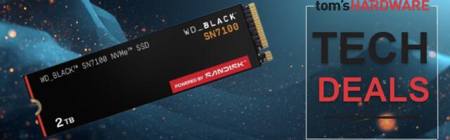 Get a 2TB Western Digital Black SN7100 SSD for only $299.99 — $200 savings drives snappy PCIe 4.0 M.2 SSD down to a more reasonable price point.