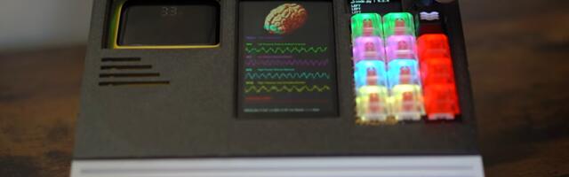 Raspberry Pi 5 powers cyberpunk themed brain scanner in a custom 3D printed case