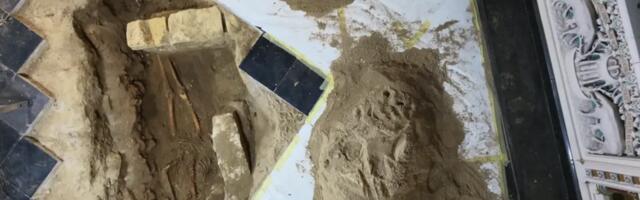 Damaged church floor may have revealed the grave of the fourth musketeer