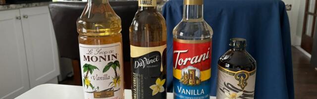 I tried 4 vanilla syrups in my coffee to find the best one, and there was a clear winner