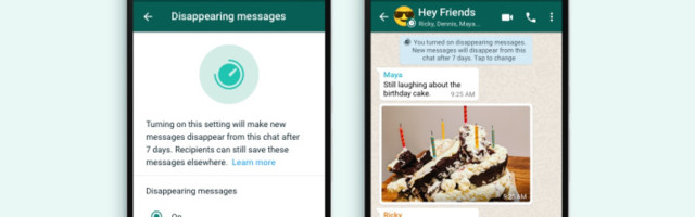 WhatsApp now lets you post disappearing messages, which go away after 7 days