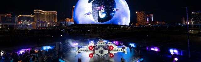 I flew the Star Wars Death Star trench run on the Sphere in a Lego X-Wing — and nothing else comes close