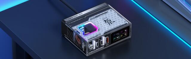 RedMagic DAO 150W GaN charger launched with LCD, RGB lights, and transparent design