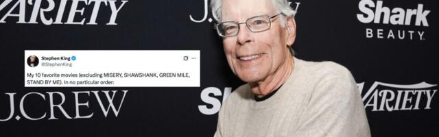 Stephen King posts a list of his 10 favorite movies
