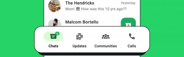 WhatsApp gets a bottom navbar on Android for easy navigation