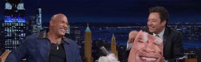 Dwayne Johnson's Jimmy Fallon interview descends into a brutal pillow fight