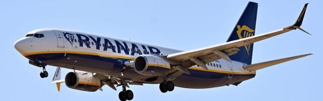 A Ryanair flight almost ran out of fuel when a major storm led to several aborted landings and a 175-mile diversion