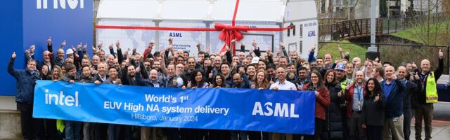 Intel receives first High-NA EUV chipmaking tool from ASML — Intel is the first pathfinder for revolutionary new lithography tech