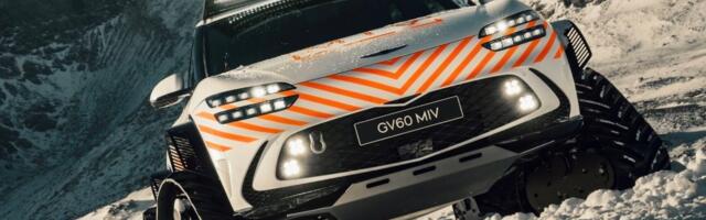Genesis turned the GV60 into a snowmobile because it can