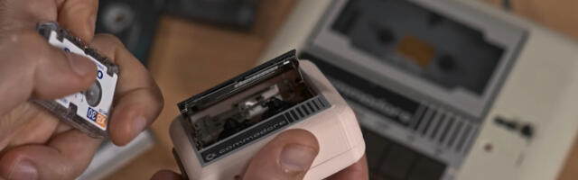 Remaking a Commodore 64 Datasette from 1982 using 1993 microcassette tech — TechTuber touts 1MB per tape, a 5x improvement over the original