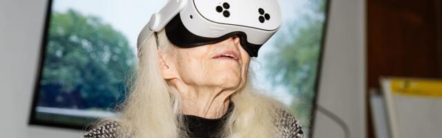 She fell in her 80s and lives in a nursing home. A VR headset is giving her hope.