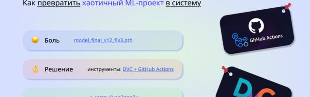 Как превратить хаотичный ML-проект в систему: пошаговый гайд по DVC + GitHub Actions