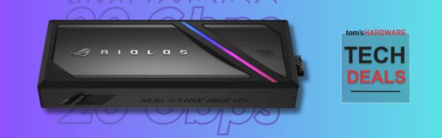Grab a blazing-fast dual-interface M.2 SSD enclosure for just $59 on Amazon — Asus' tool-less ROG Strix Aiolos is 14% off right now, featuring transfer speeds up to 20 Gbps