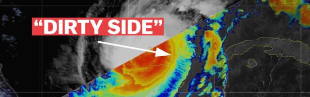 The “dirty side” of a hurricane, explained