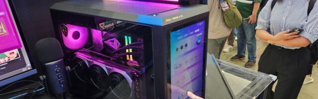 AI-focused MSI desktop has a 1080p touch screen built into the front of its chassis