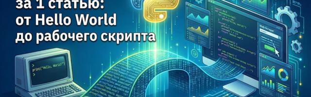 Основы Python за 1 статью: от Hello World до рабочего скрипта