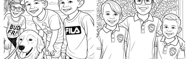 How to Create Coloring Pages of Your Kids, Your Pets and Other Things They Love