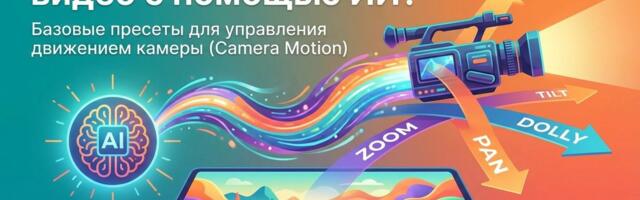 Как создавать интересные видео с помощью ИИ? Базовые пресеты для управления движением камеры (Camera Motion)
