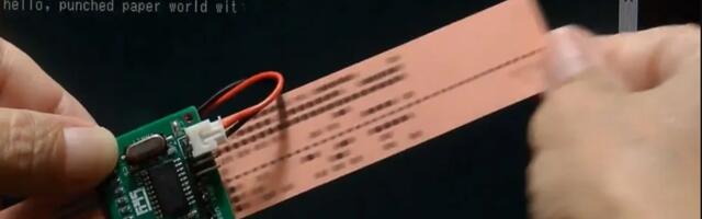 Retro computer boffin creates an all-new perforated tape reader - just don't expect high data reading speeds