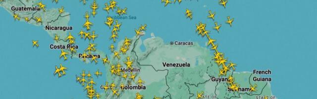Flight radar shows planes avoiding Venezuela as the US carried out strikes on the nation's capital
