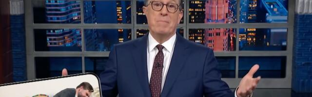 Stephen Colbert reacts to Trumps AI-generated sombrero video, counters with JD Vance and a couch