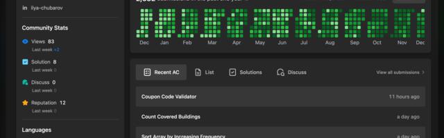 Как я решил больше 1000 задач на leetcode за 2 года и потратил на это 2000+ часов своей жизни