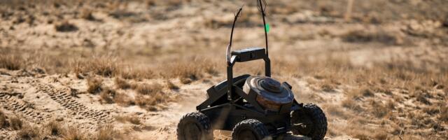Ukraine's heavy bomber drones airdrop ARK-1 mine-laying robots behind Russian lines