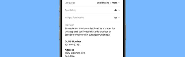 Developers Now Required to Share Phone Number and Address on EU App Store to Meet 'Trader' Requirement