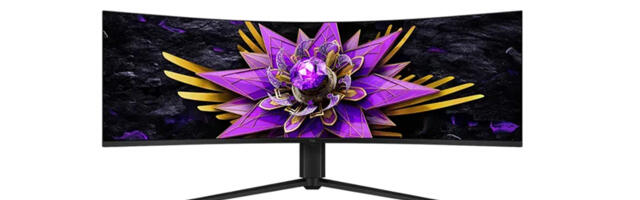 I'm tempted by this huge 57-inch dual 4K curved monitor but I'll definitely have to get a bigger desk