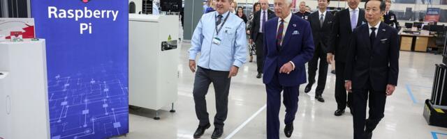 King Charles III packs 'fifty millionth Raspberry Pi' during visit to Sony factory