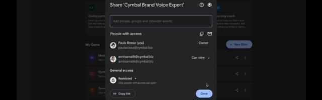 How to share your Gemini Gems custom AI experts with all your friends