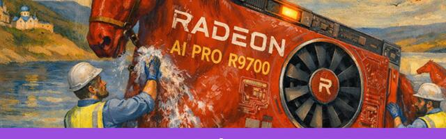 ̶К̶у̶п̶а̶н̶и̶е̶ тестирование «красного» ̶к̶о̶н̶я̶ представителя GPU от АМД с приставкой ИИ — RADEON AI PRO R9700