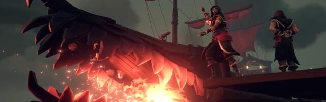 Sea of Thieves gets a fire-belching, 10-cannon warship next week for players to control