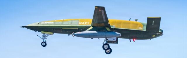 The US Navy's new MQ-25A Stingray drone built to extend the reach of carrier fighter jets just took its first test flight