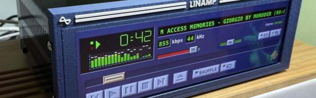 Maker recreates classic Winamp MP3 player in real life with the Linamp, Llamas not included