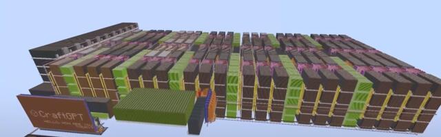 Famed gamer creates working 5 million parameter ChatGPT AI model in Minecraft, made with 439 million blocks — AI trained to hold conversations, working model runs inference in the game