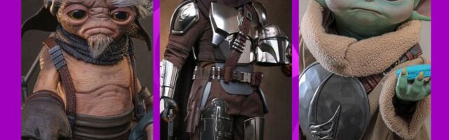 The ‘Mandalorian and Grogu’ Hot Toys Figures Want You to Know Pedro Pascal Is Under That Helmet