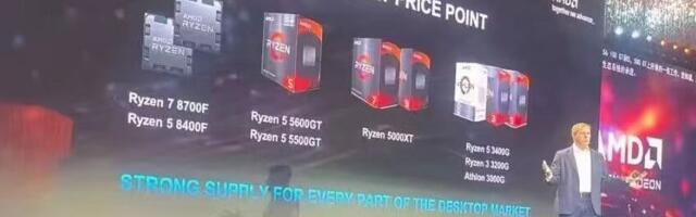 AMD's China-exclusive Ryzen CPUs come to the retail market — Ryzen 7 8700F listed for $420 and Ryzen 5 7500F for $296