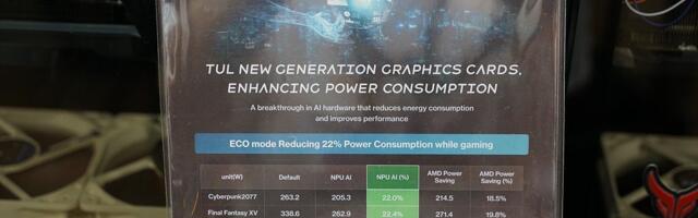PowerColor's new tech uses the NPU to reduce gaming power usage — vendor-provided benchmarks show up to 22.4% lower power consumption