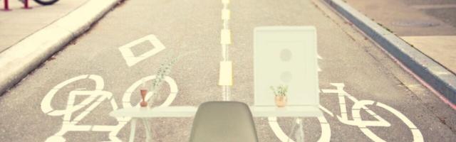 This motorbike can fit under a desk, but I really wish it was one