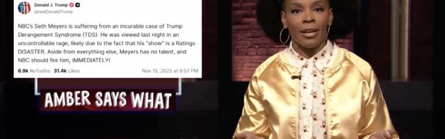 Amber Ruffin sticks up for Seth Meyers after Trump comments