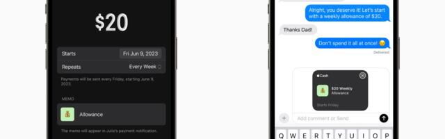 iOS 17 to Enable Recurring Apple Cash Payments for Kids Allowances and Other Shared Expenses