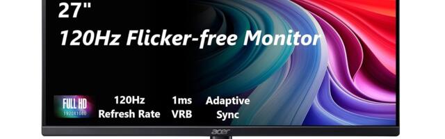 This 27″ Acer 120Hz Monitor Is 30% Cheaper Than Black Friday, Amazon Is Clearing Its Stock