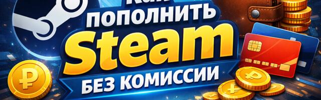 Как пополнить баланс Steam без комиссии в 2025 году