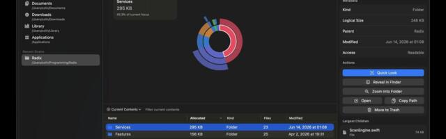 If you have a Mac, you should try this free and beautifully-designed disk space tool