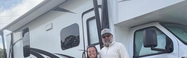 When my husband and I became empty nesters, we sold our house and moved into an RV. We now live on the open road full time.