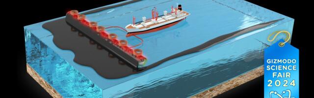 Gizmodo Science Fair: A Giant Roller to Clean Up Oil Spills