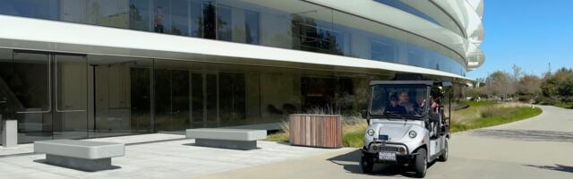 Apple Leadership Talks iPhone While Riding Golf Cart Around Apple Park
