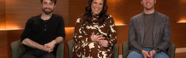 Daniel Radcliffe, Jonathan Groff, and Lindsay Mendez dish on bringing Merrily We Roll Along from stage to screen