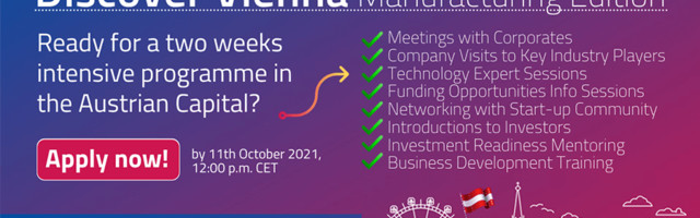 Discover Vienna: Manufacturing Edition Invites CEE-based Startups to an Intensive, 2-Week Program